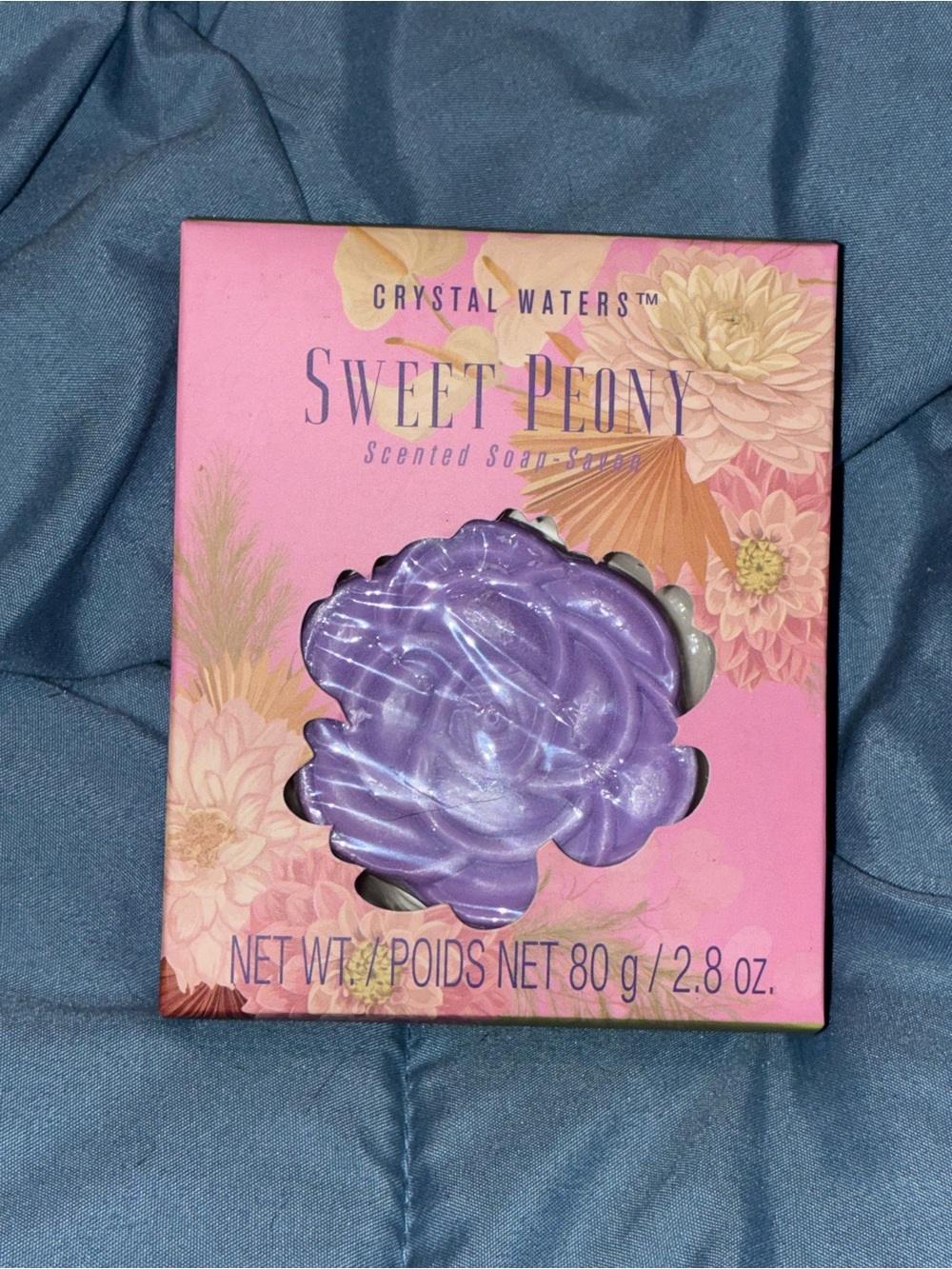 Crystal Waters Sweet Peony Scented Soap - Lavender Purple
